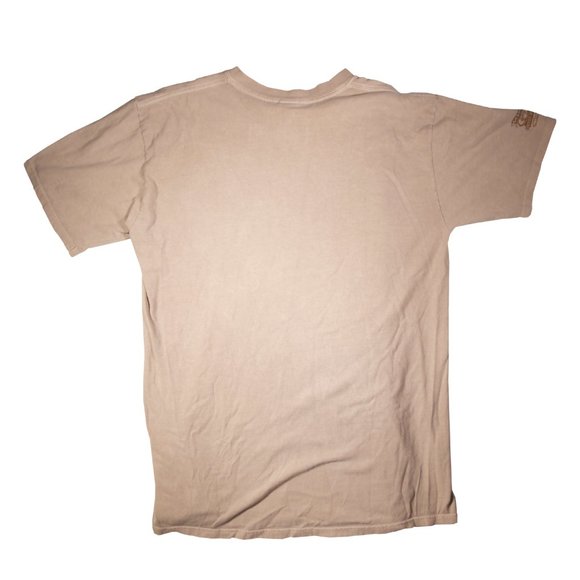 Hawaiian Shark and Fishhook Tshirt, Men's Size Large, Tan/Black, Crazy T-shirts - Picture 5 of 5